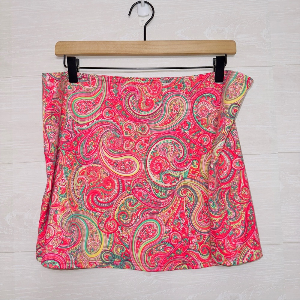 Lands' End Pink Swirl Swim Coverup Skirt - Picture 6 of 6
